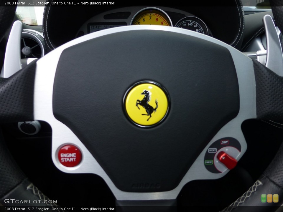 Nero (Black) Interior Controls for the 2008 Ferrari 612 Scaglietti One to One F1 #77868404