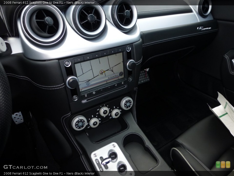 Nero (Black) Interior Controls for the 2008 Ferrari 612 Scaglietti One to One F1 #77868495