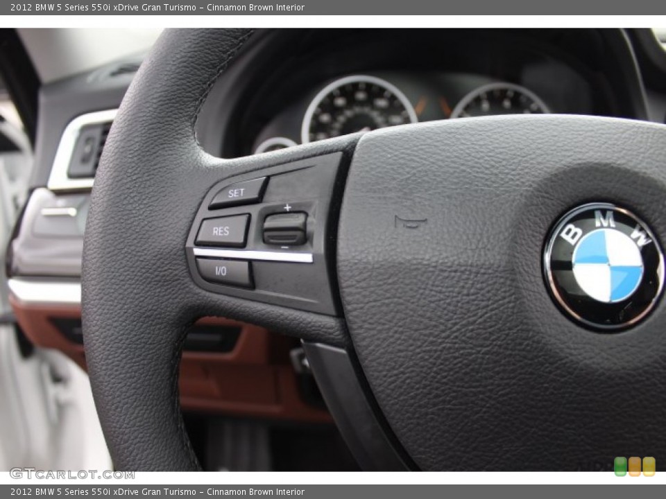 Cinnamon Brown Interior Controls for the 2012 BMW 5 Series 550i xDrive Gran Turismo #77869962