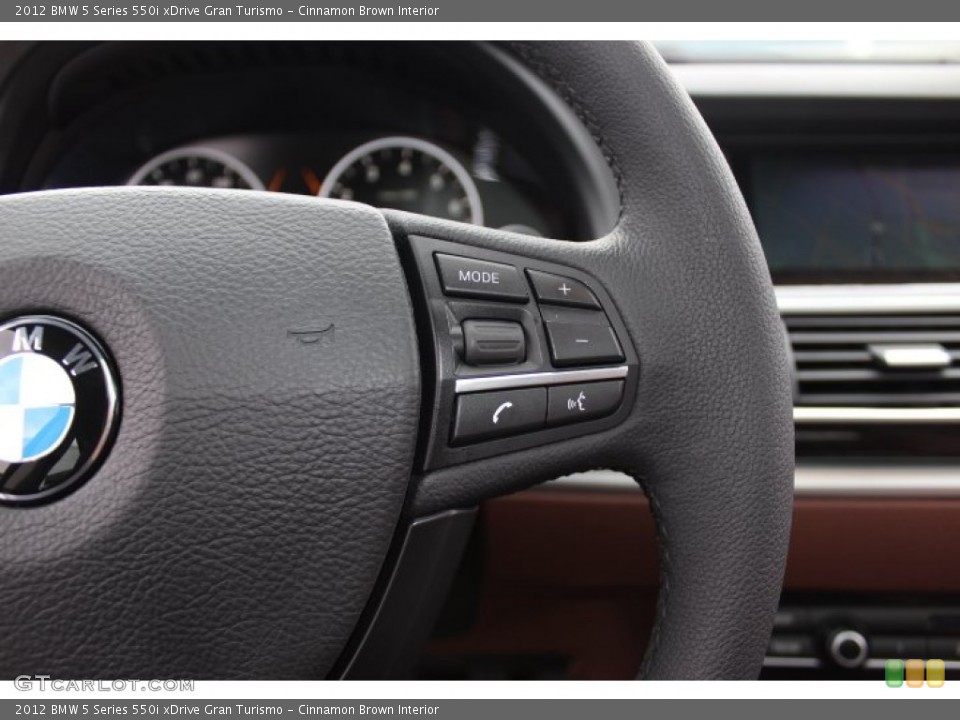 Cinnamon Brown Interior Controls for the 2012 BMW 5 Series 550i xDrive Gran Turismo #77869983