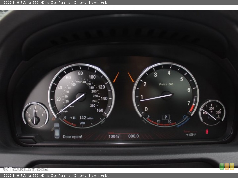 Cinnamon Brown Interior Gauges for the 2012 BMW 5 Series 550i xDrive Gran Turismo #77869997