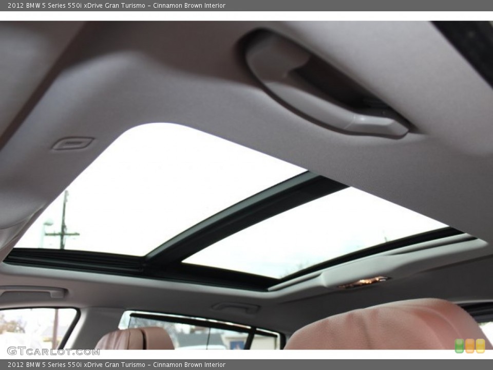 Cinnamon Brown Interior Sunroof for the 2012 BMW 5 Series 550i xDrive Gran Turismo #77870016