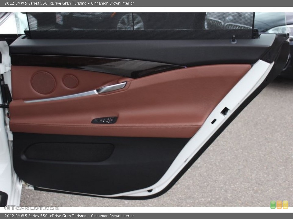 Cinnamon Brown Interior Door Panel for the 2012 BMW 5 Series 550i xDrive Gran Turismo #77870076
