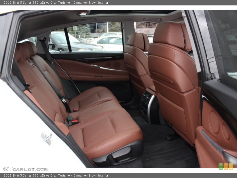 Cinnamon Brown Interior Rear Seat for the 2012 BMW 5 Series 550i xDrive Gran Turismo #77870097