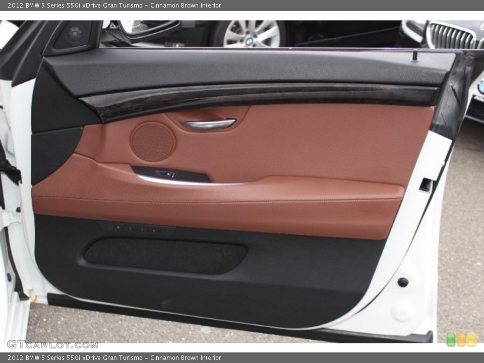 Cinnamon Brown Interior Door Panel for the 2012 BMW 5 Series 550i xDrive Gran Turismo #77870123