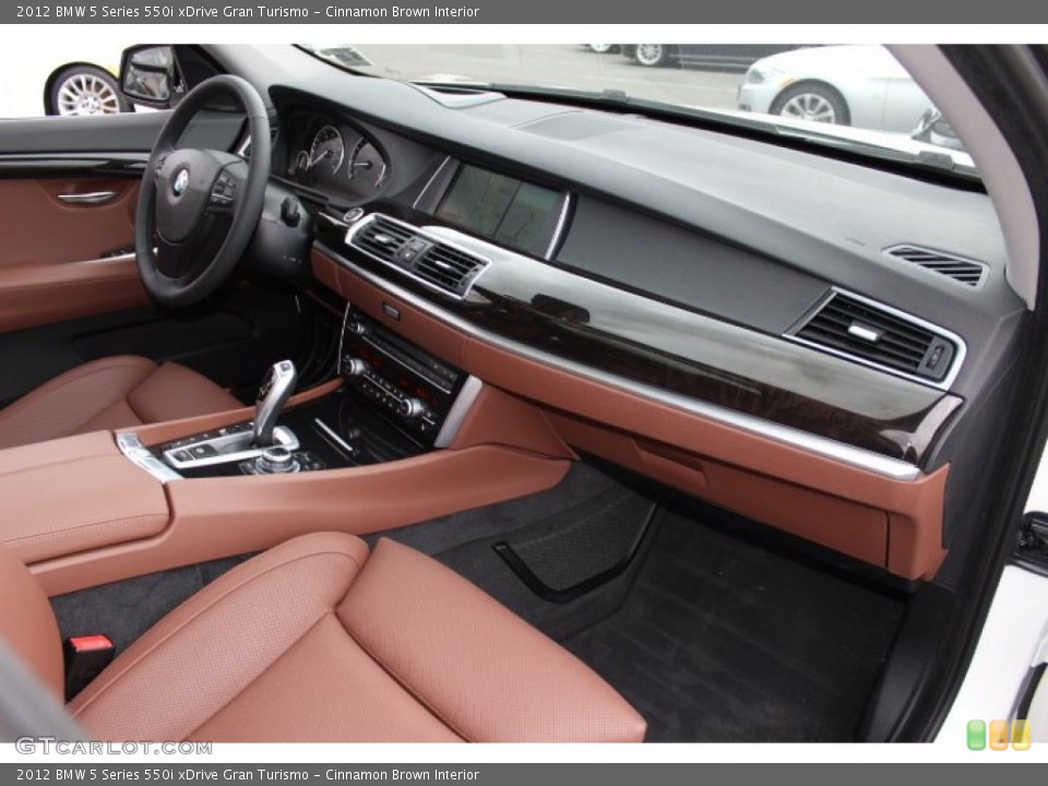 Cinnamon Brown Interior Dashboard for the 2012 BMW 5 Series 550i xDrive Gran Turismo #77870143