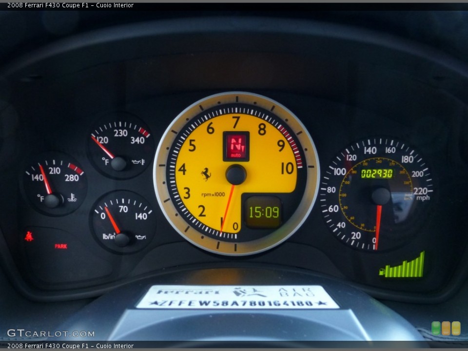 Cuoio Interior Gauges for the 2008 Ferrari F430 Coupe F1 #77870778
