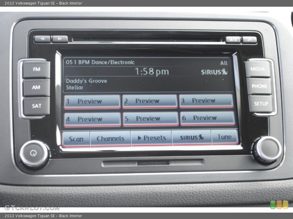 Black Interior Audio System for the 2013 Volkswagen Tiguan SE #77871987