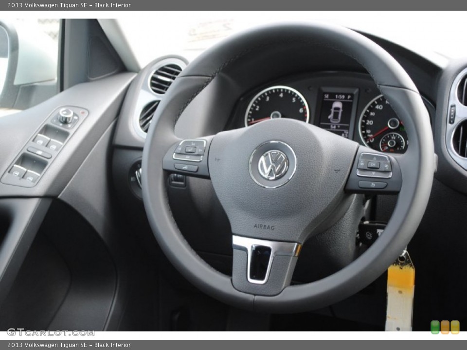 Black Interior Steering Wheel for the 2013 Volkswagen Tiguan SE #77872160