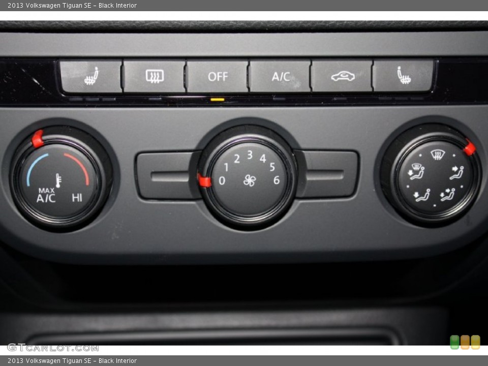 Black Interior Controls for the 2013 Volkswagen Tiguan SE #77872668
