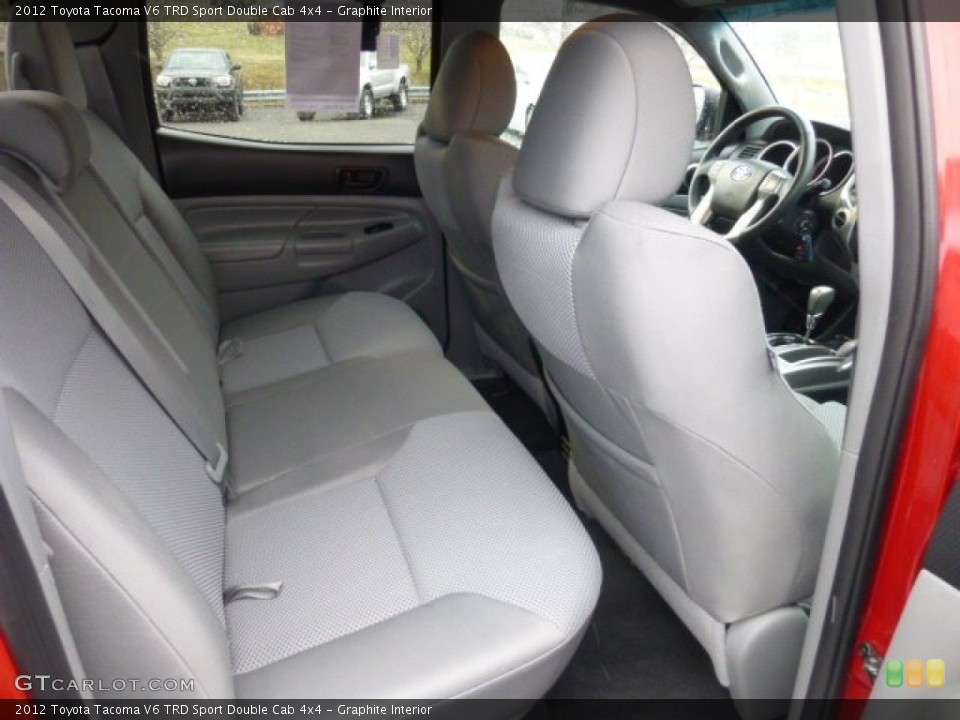 Graphite Interior Rear Seat for the 2012 Toyota Tacoma V6 TRD Sport Double Cab 4x4 #77872765