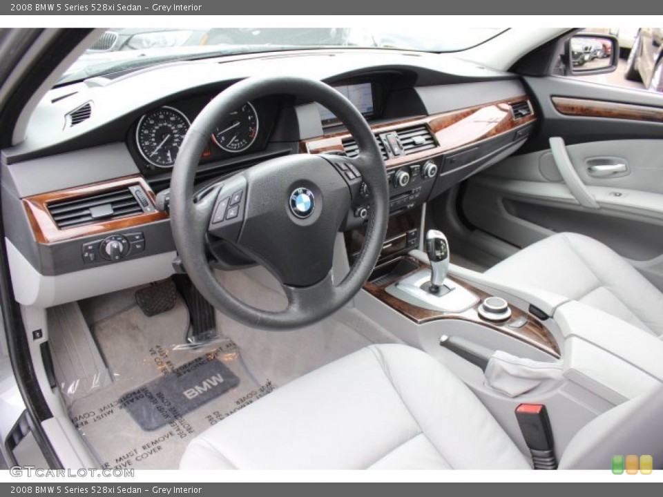 Grey Interior Prime Interior for the 2008 BMW 5 Series 528xi Sedan #77872950