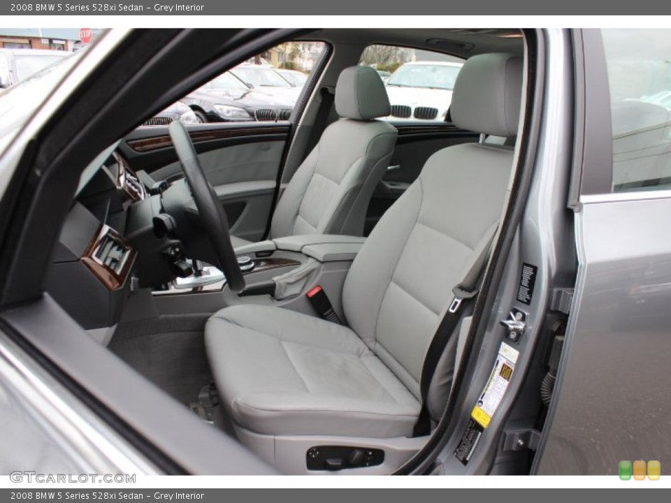 Grey Interior Front Seat for the 2008 BMW 5 Series 528xi Sedan #77872991