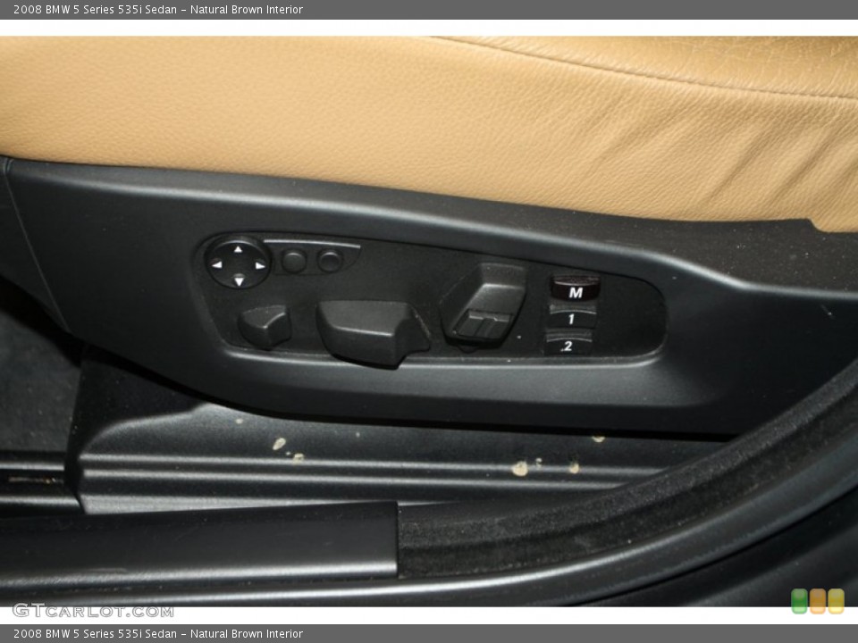 Natural Brown Interior Controls for the 2008 BMW 5 Series 535i Sedan #77873346