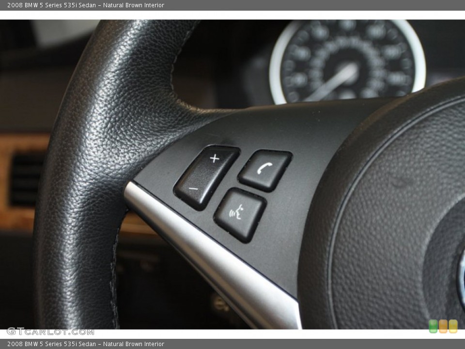 Natural Brown Interior Controls for the 2008 BMW 5 Series 535i Sedan #77873529