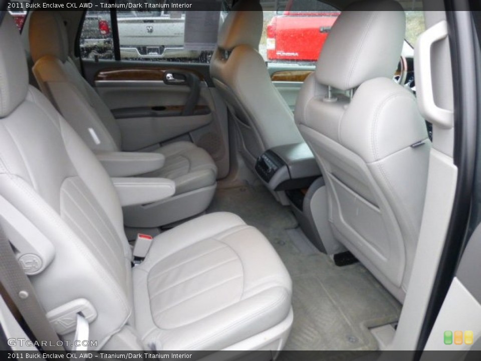 Titanium/Dark Titanium Interior Rear Seat for the 2011 Buick Enclave CXL AWD #77873584
