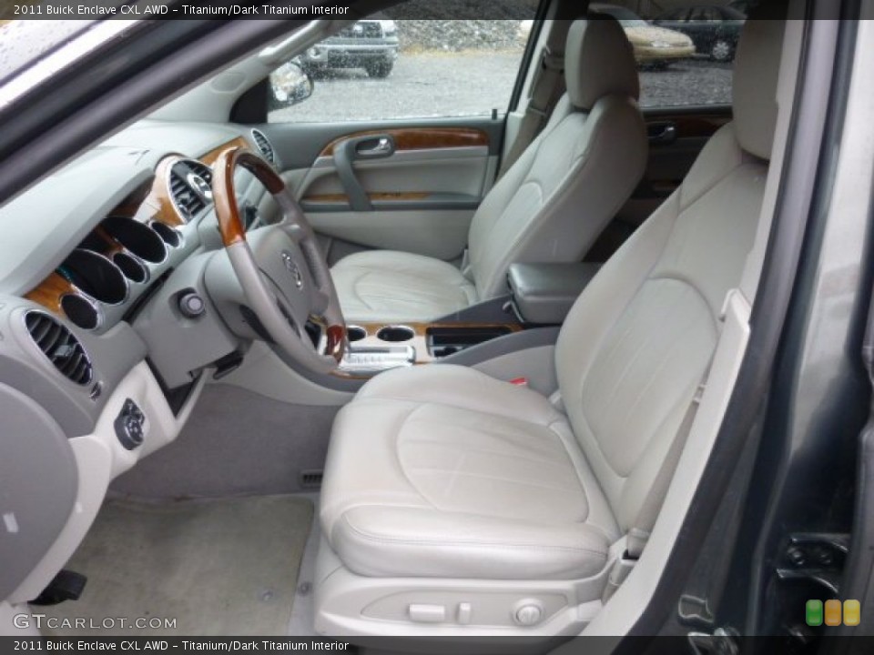 Titanium/Dark Titanium Interior Front Seat for the 2011 Buick Enclave CXL AWD #77873607