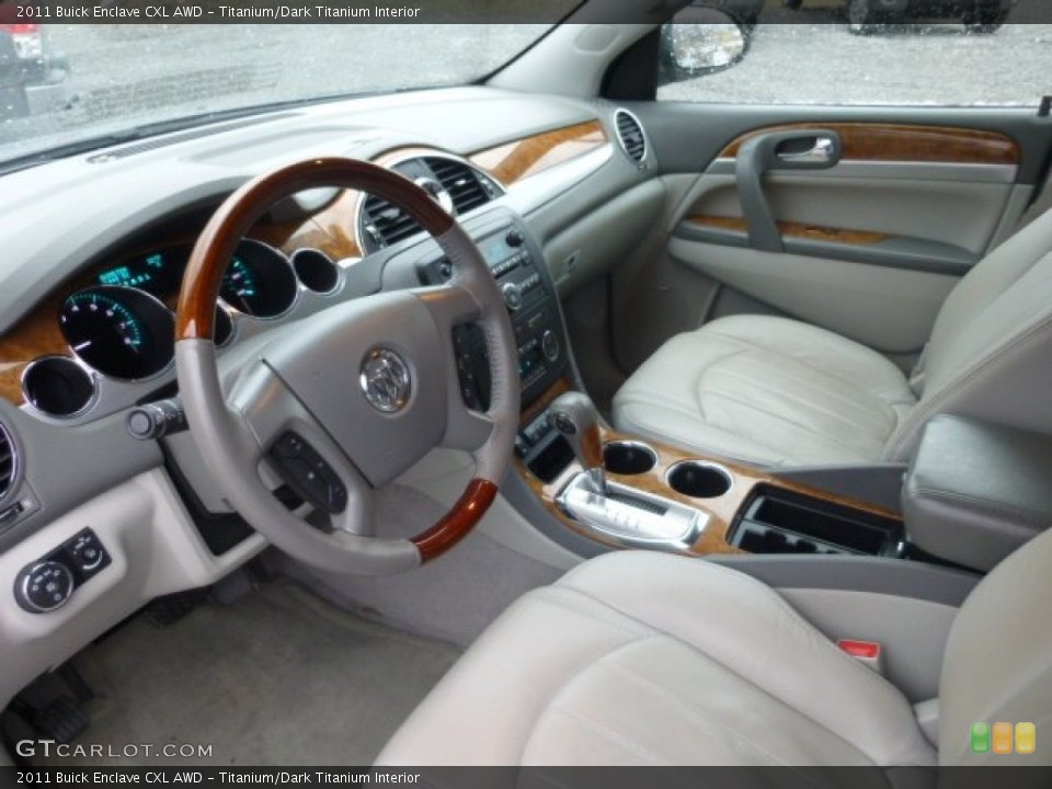 Titanium/Dark Titanium Interior Prime Interior for the 2011 Buick Enclave CXL AWD #77873616