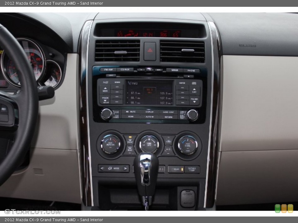 Sand Interior Controls for the 2012 Mazda CX-9 Grand Touring AWD #77873619