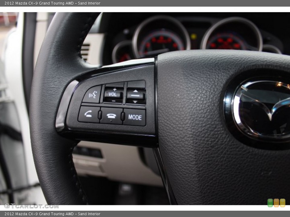 Sand Interior Controls for the 2012 Mazda CX-9 Grand Touring AWD #77873667