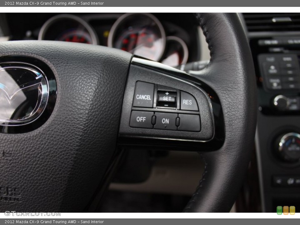 Sand Interior Controls for the 2012 Mazda CX-9 Grand Touring AWD #77873685