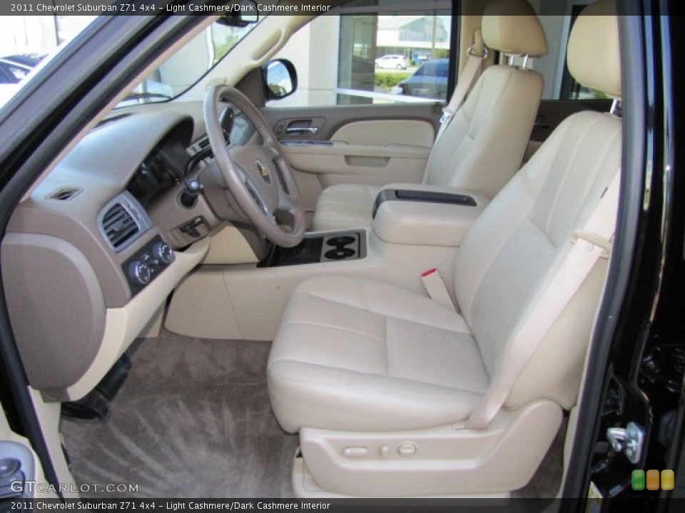 Light Cashmere/Dark Cashmere Interior Front Seat for the 2011 Chevrolet Suburban Z71 4x4 #77875327