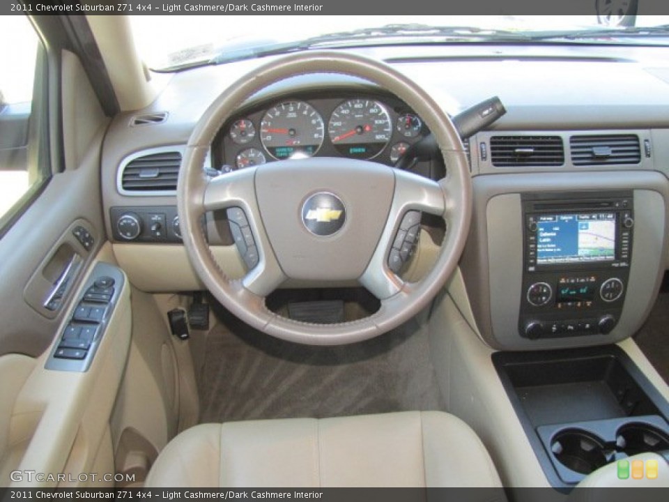Light Cashmere/Dark Cashmere Interior Dashboard for the 2011 Chevrolet Suburban Z71 4x4 #77875401