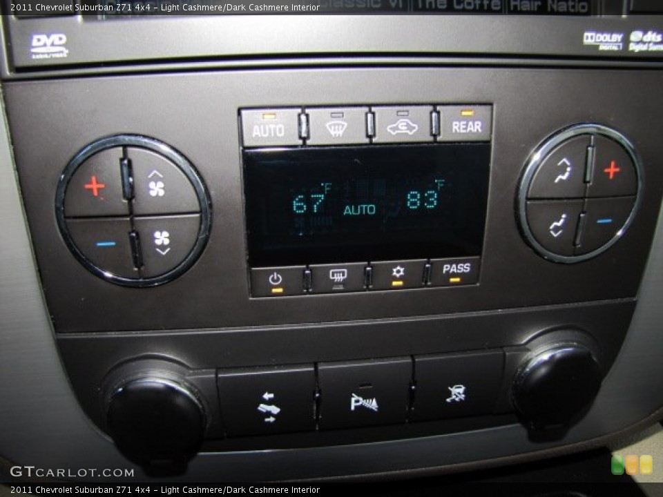 Light Cashmere/Dark Cashmere Interior Controls for the 2011 Chevrolet Suburban Z71 4x4 #77875488