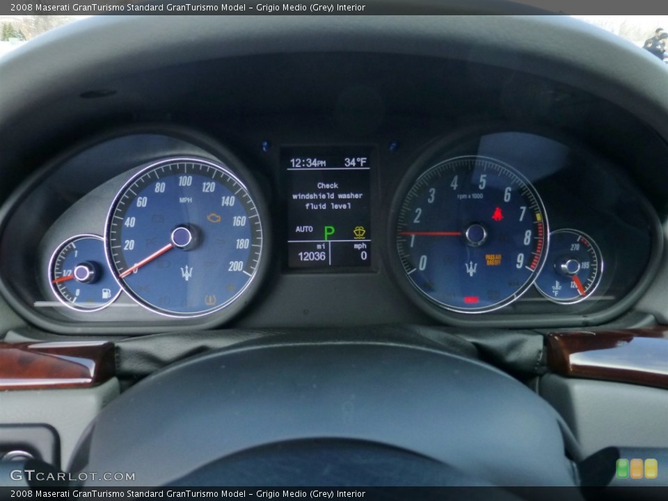 Grigio Medio (Grey) Interior Gauges for the 2008 Maserati GranTurismo  #77876145