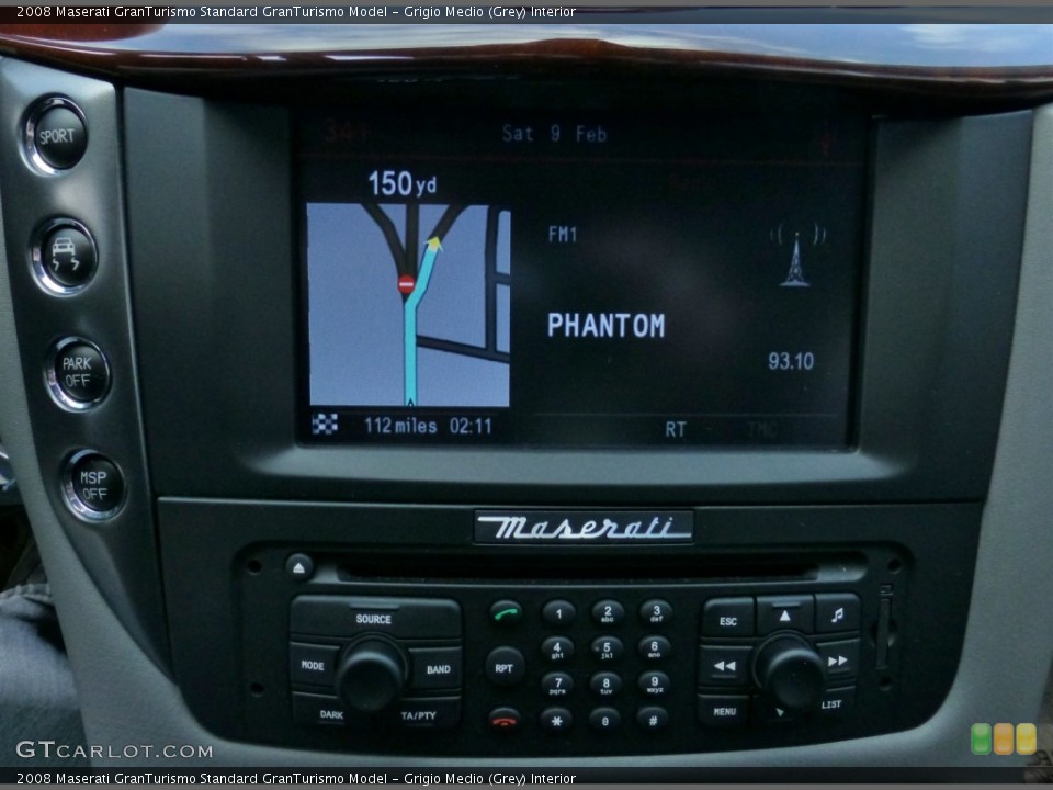Grigio Medio (Grey) Interior Navigation for the 2008 Maserati GranTurismo  #77876250