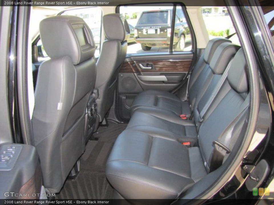 Ebony Black Interior Rear Seat for the 2008 Land Rover Range Rover Sport HSE #77876355