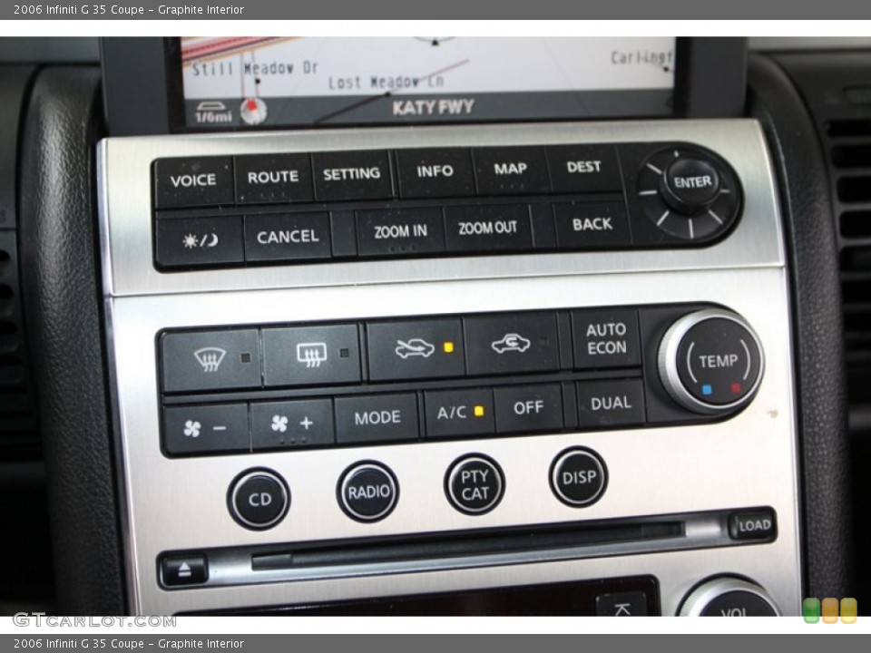 Graphite Interior Controls for the 2006 Infiniti G 35 Coupe #77876418