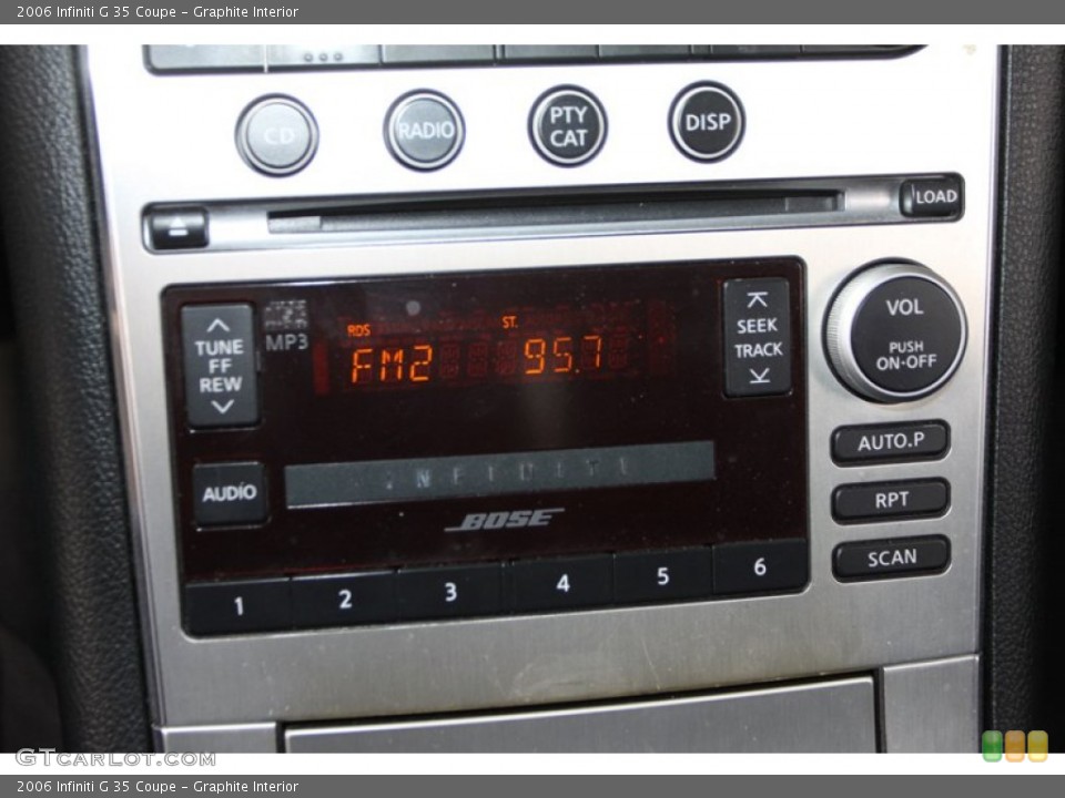 Graphite Interior Controls for the 2006 Infiniti G 35 Coupe #77876430