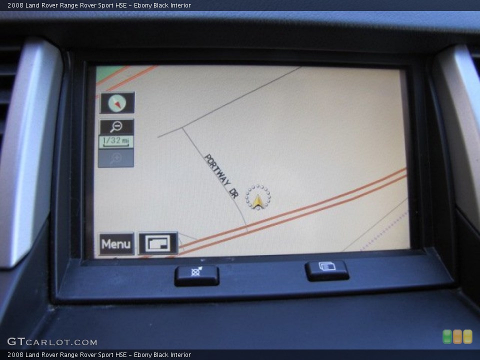 Ebony Black Interior Navigation for the 2008 Land Rover Range Rover Sport HSE #77876556