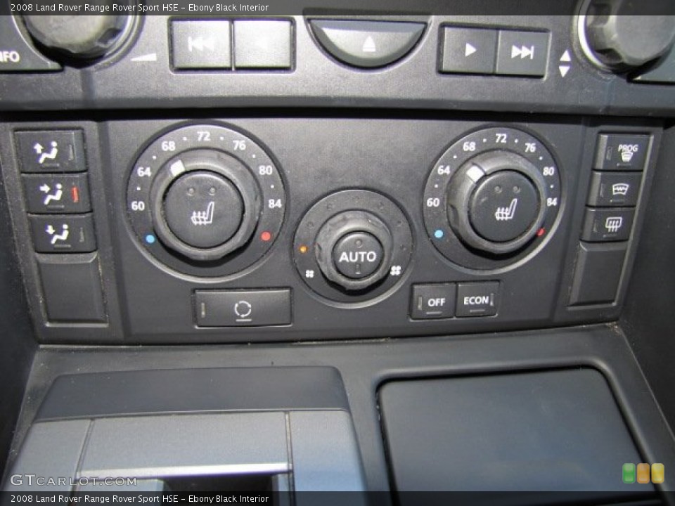 Ebony Black Interior Controls for the 2008 Land Rover Range Rover Sport HSE #77876614