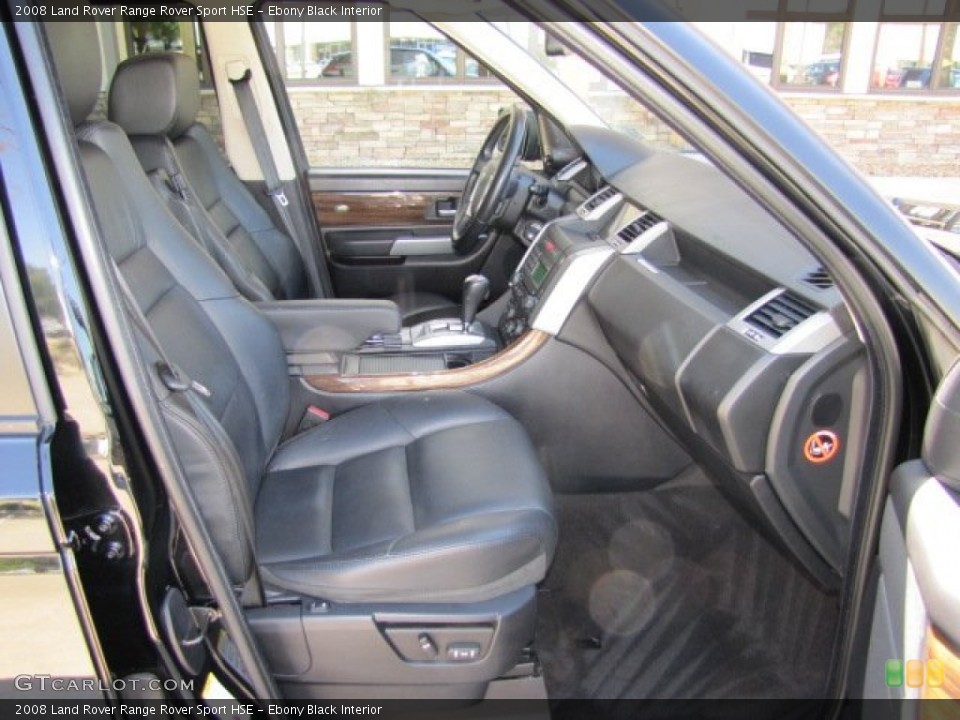 Ebony Black Interior Photo for the 2008 Land Rover Range Rover Sport HSE #77876649