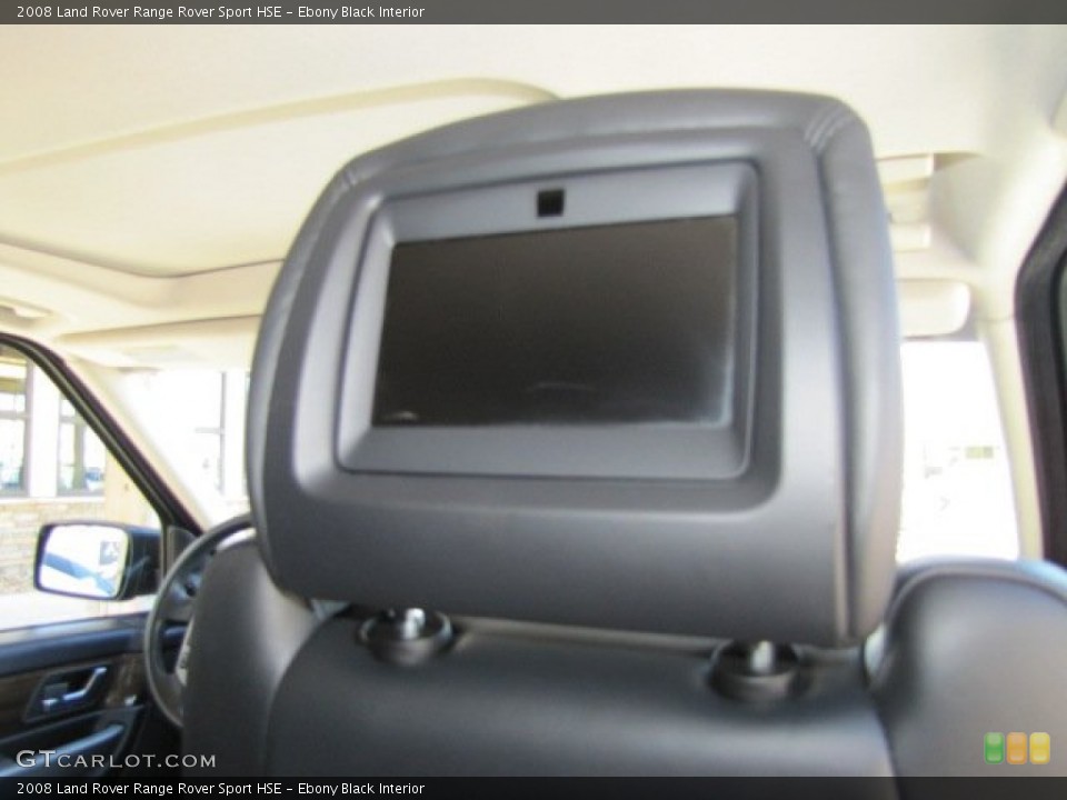 Ebony Black Interior Entertainment System for the 2008 Land Rover Range Rover Sport HSE #77876720