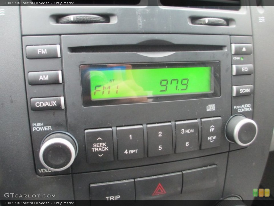 Gray Interior Audio System for the 2007 Kia Spectra LX Sedan #77876820
