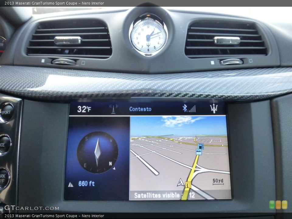 Nero Interior Navigation for the 2013 Maserati GranTurismo Sport Coupe #77877363
