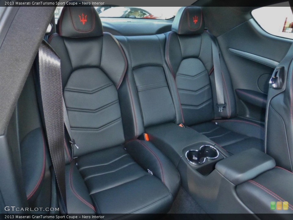 Nero Interior Rear Seat for the 2013 Maserati GranTurismo Sport Coupe #77877540