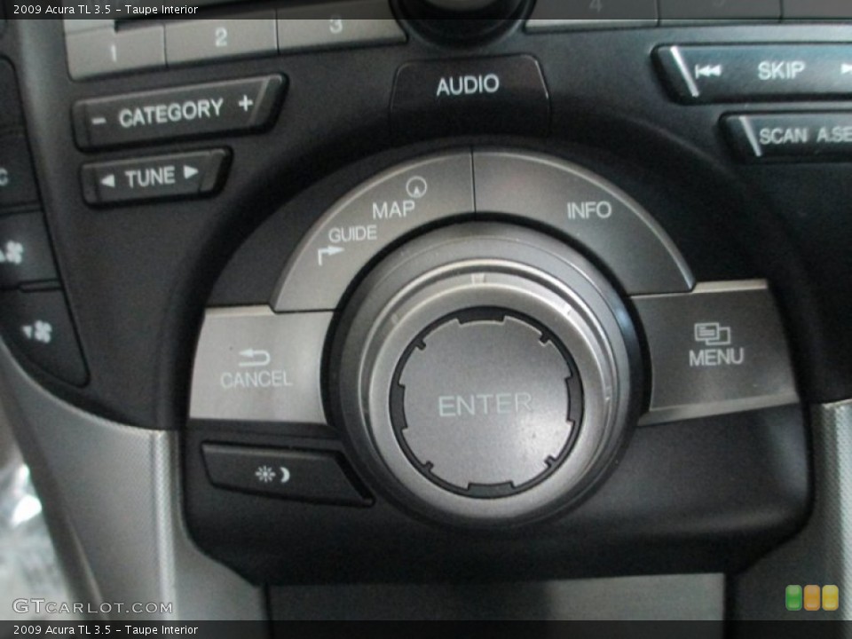 Taupe Interior Controls for the 2009 Acura TL 3.5 #77877573