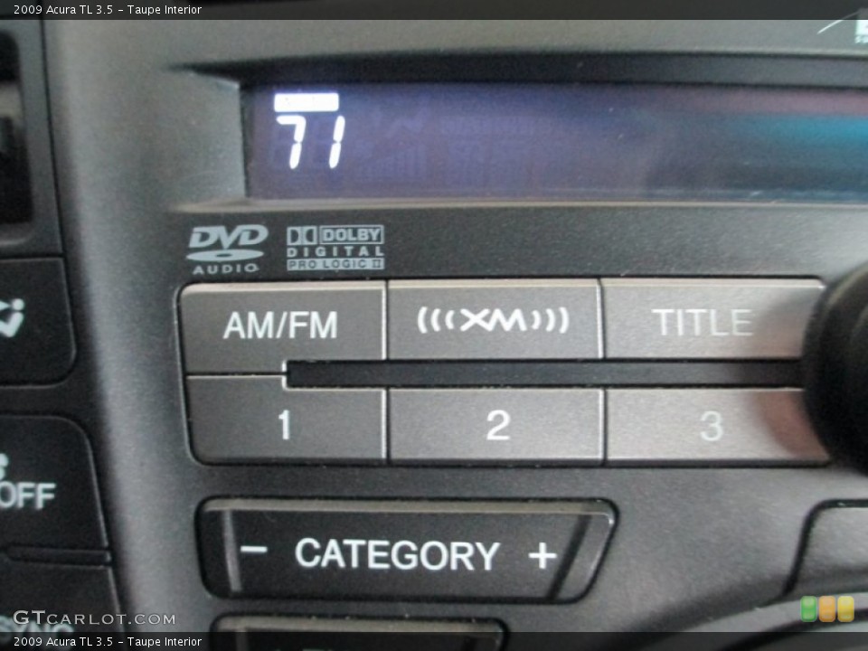 Taupe Interior Controls for the 2009 Acura TL 3.5 #77877585