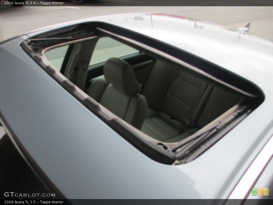 Taupe Interior Sunroof for the 2009 Acura TL 3.5 #77877809