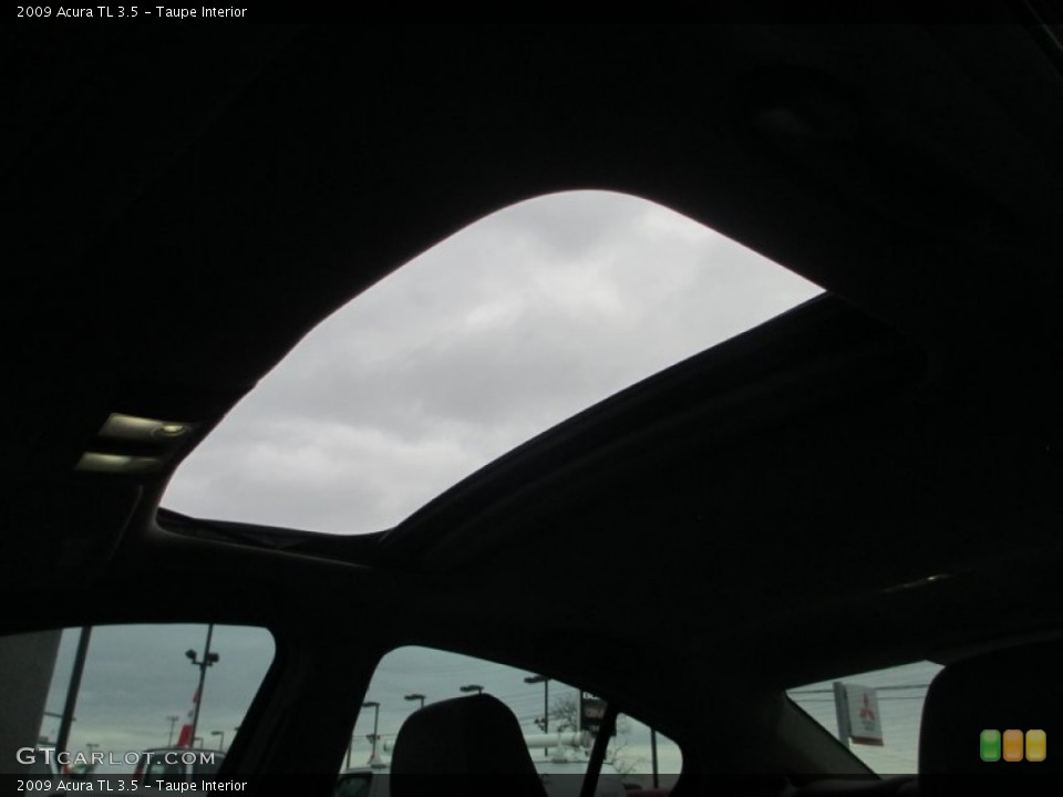 Taupe Interior Sunroof for the 2009 Acura TL 3.5 #77877825