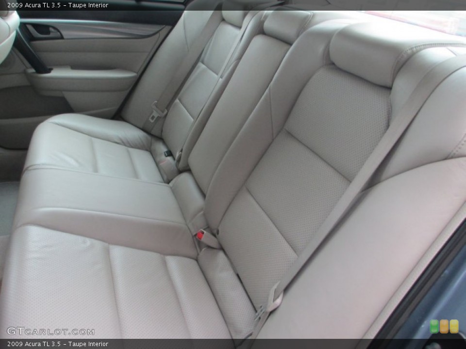 Taupe Interior Rear Seat for the 2009 Acura TL 3.5 #77877857
