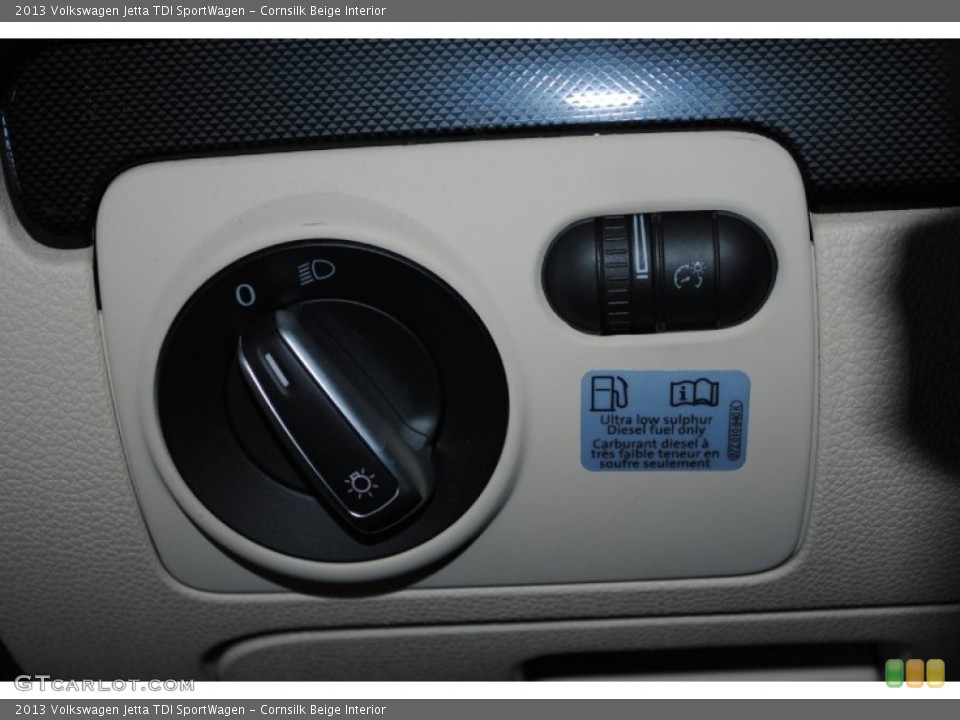Cornsilk Beige Interior Controls for the 2013 Volkswagen Jetta TDI SportWagen #77878233