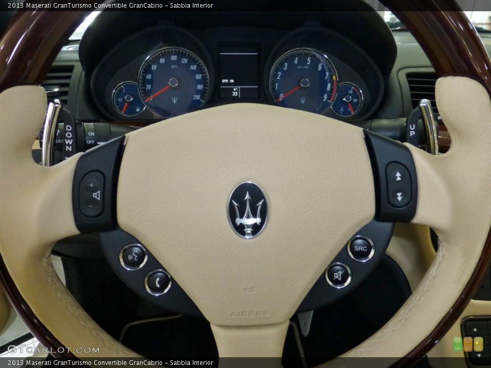 Sabbia Interior Steering Wheel for the 2013 Maserati GranTurismo Convertible GranCabrio #77878284