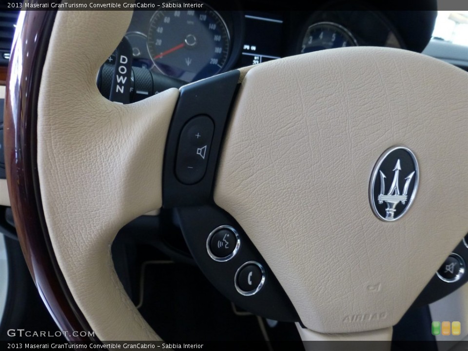 Sabbia Interior Steering Wheel for the 2013 Maserati GranTurismo Convertible GranCabrio #77878314
