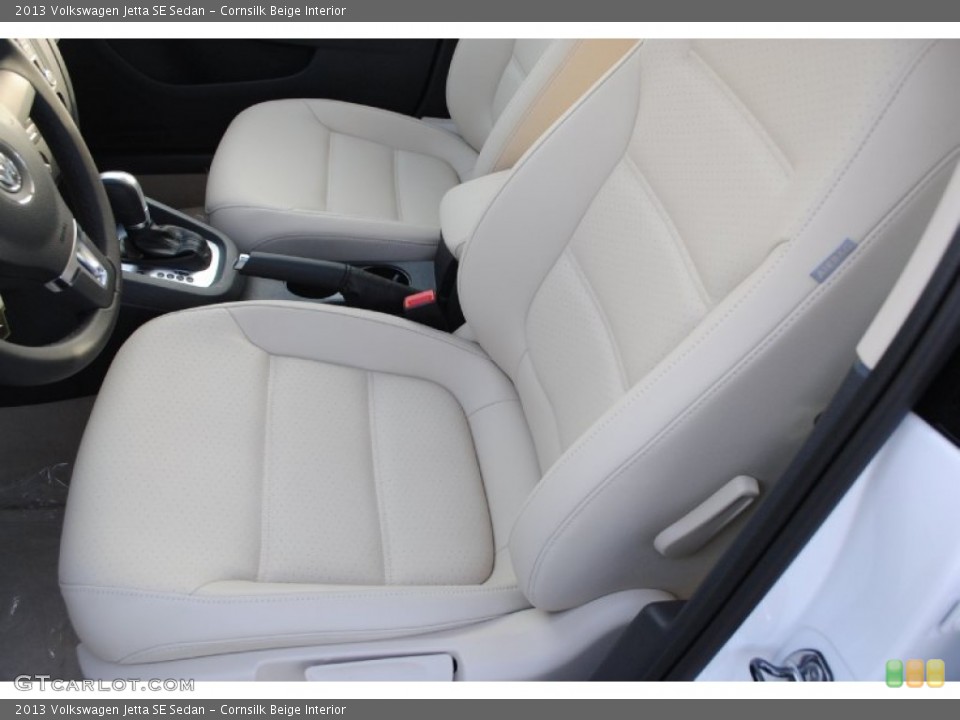 Cornsilk Beige Interior Front Seat for the 2013 Volkswagen Jetta SE Sedan #77878562