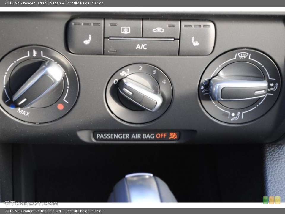 Cornsilk Beige Interior Controls for the 2013 Volkswagen Jetta SE Sedan #77878644